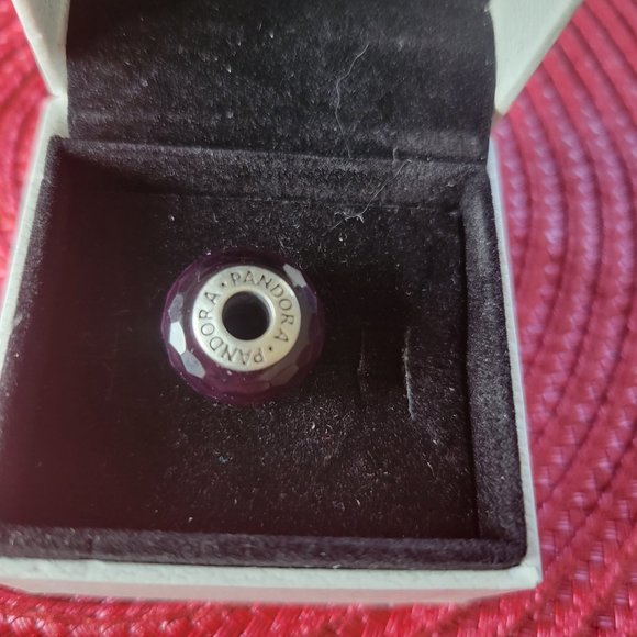 Pandora Purple Murano Glass Bead - Picture 3 of 4